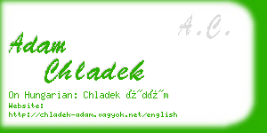 adam chladek business card